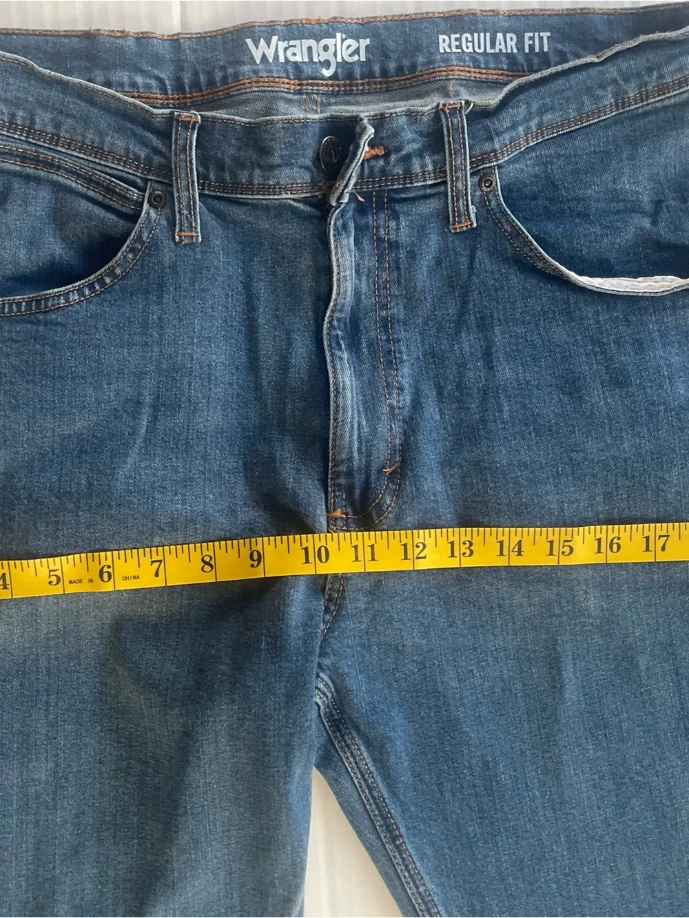 Wrangler Men’s Dark Blue Boot-Cut Jeans